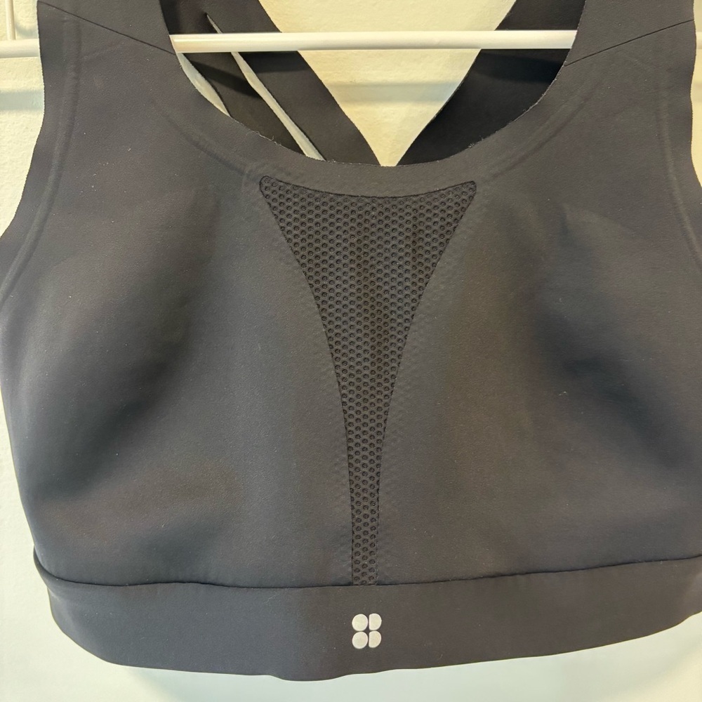 Sweaty Betty All Train Black Sports Bar Athletic Gym Workout Support 36D Active - Picture 5 of 10